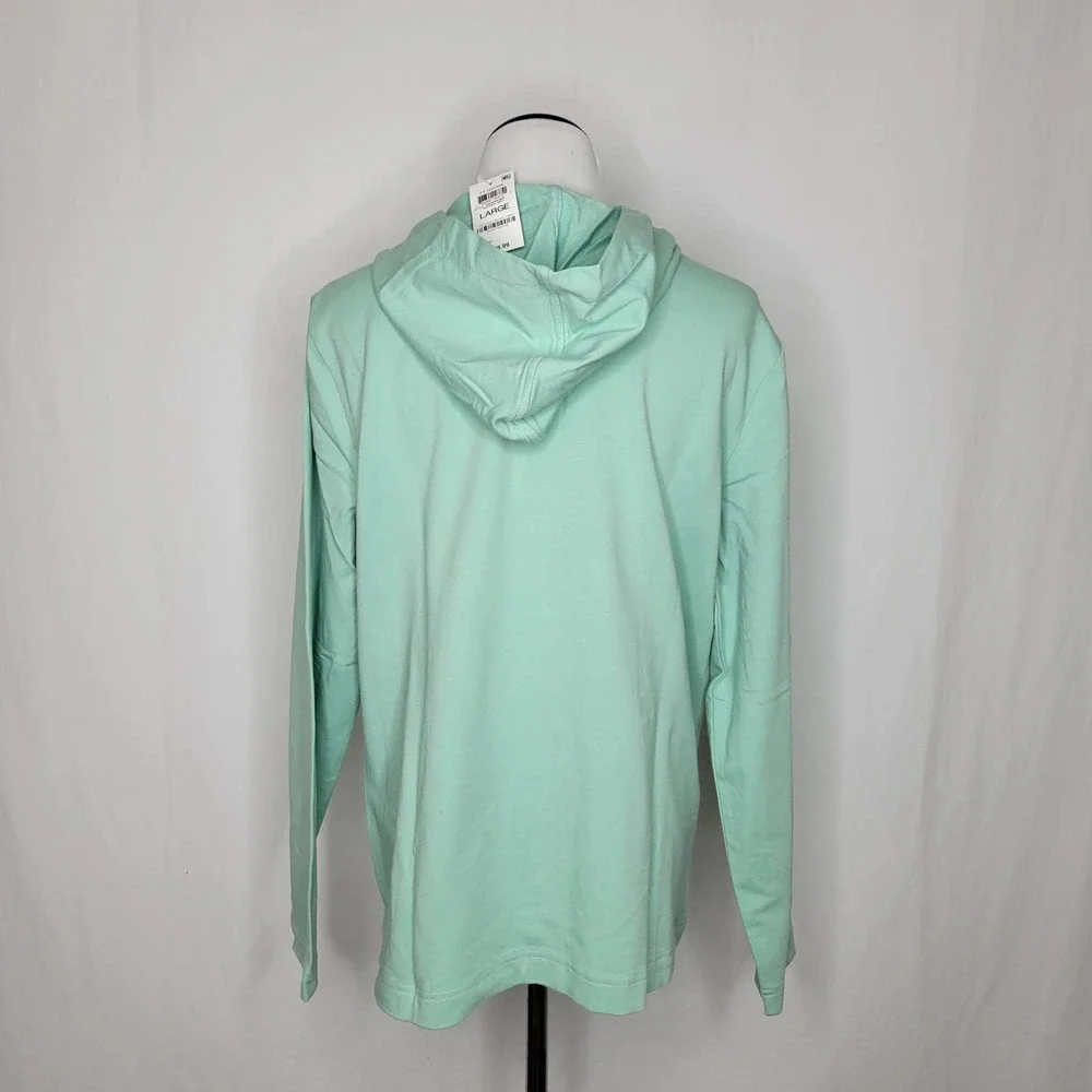 Karen Scott Long Sleeve Zip-Front Hoodie Antique Mint NWT Size Large - Picture 6 of 8